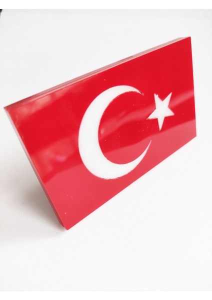 Türk Bayrağı Pleksi Panjur Arması Vidalı