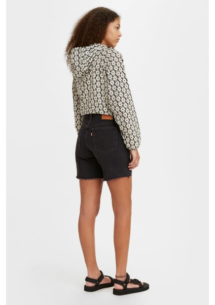 501 Mid Thigh Kadın Şort - Lunar Black