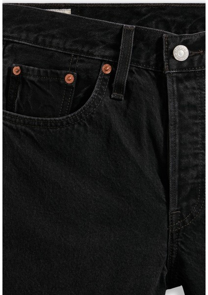 501 Mid Thigh Kadın Şort - Lunar Black