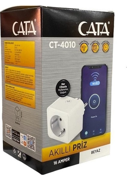 Cata CT-4010 16 Amper Akıllı Priz