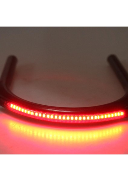 Cafe Racer Frame Hoop Uç Koltuk Döngüsü ve LED Kuyruk Işığı 7/8 '' Tüp Düz 210MM (Yurt Dışından)