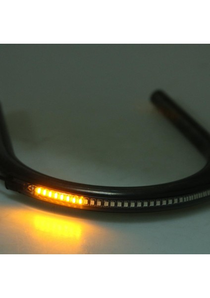 Cafe Racer Frame Hoop Uç Koltuk Döngüsü ve LED Kuyruk Işığı 7/8 '' Tüp Düz 210MM (Yurt Dışından)