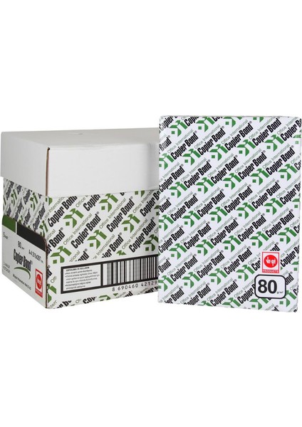Ve-Ge Copier Bond Fotokopi A4 Kağıdı 80 G Koli (5 Li Paket)