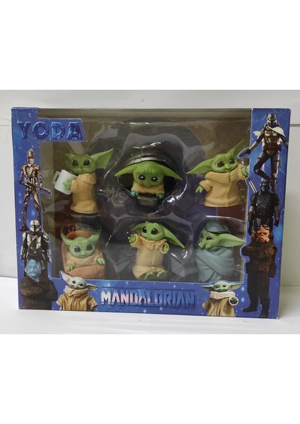 Star Wars Oyuncak Baby Yoda Karakter Figür Seti 6'lı Baby Yoda