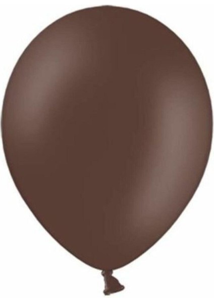 100 Adet Kahverengi Renk Balon-+ Balon Zinciri Balon Bandı Balon Pompası