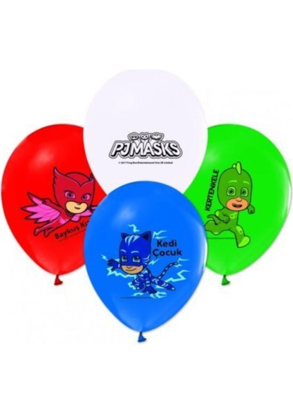 Pj Masks Baskılı Balon 12 Inch 100 Adet