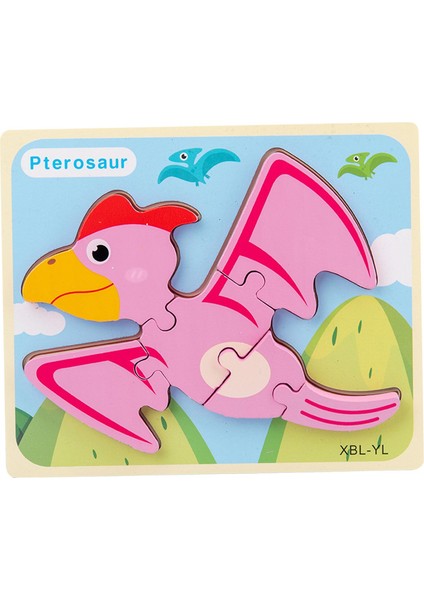 Ahşap Eğitim Oyuncak Dinozor Bulma Bebek Handheld Jigsaw Puzzles Style6 (Yurt Dışından)