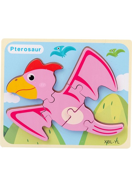 Ahşap Eğitim Oyuncak Dinozor Bulma Bebek Handheld Jigsaw Puzzles Style6 (Yurt Dışından)