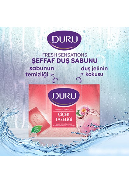 Fresh Sensations Çiçek Tazeliği 4 Adet Duş Sabunu 600Gr