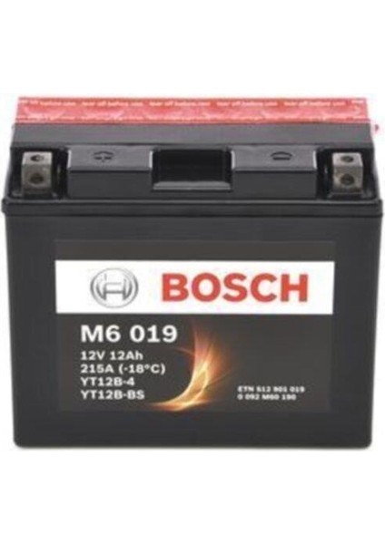 M6019 Ducatı 1098 YT12B-BS Motosiklet Akü Bosch YT12B