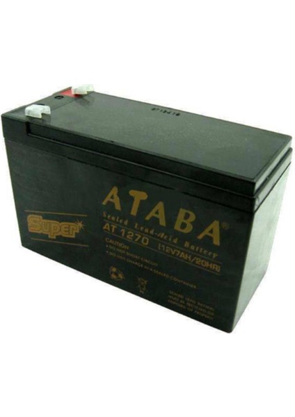 AT-1270 12V 7AH Bakımsız Kuru Akü Akü Ataba