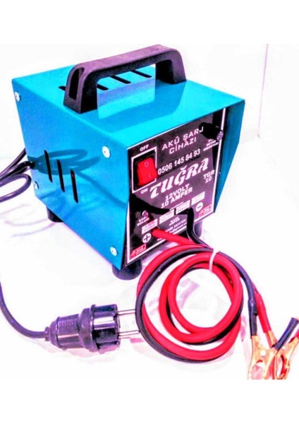 Faturalı Garantili Tuğra Akü Şarj Cihazı 12 Volt 10 Amper