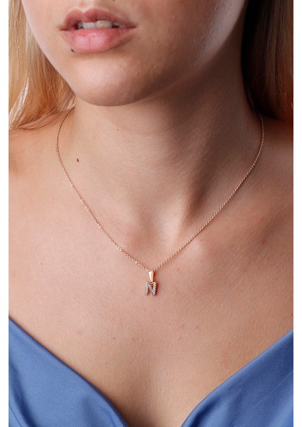 Zirkon Harf Kolye 001 N fırsatları