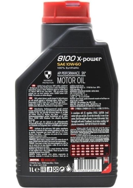 8100 X-Power 10W60 1 Litre fırsatları