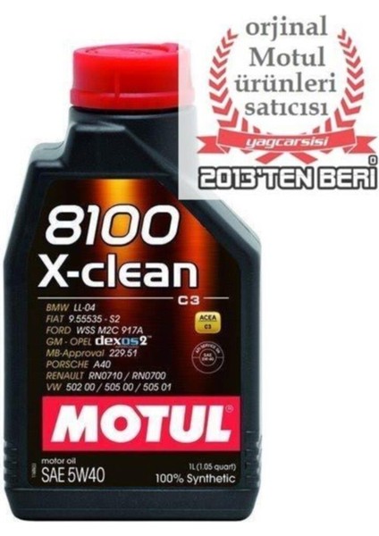 8100 X-Clean 5W40 1 Litre