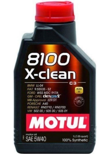 8100 X-Clean 5W40 1 Litre fiyatları
