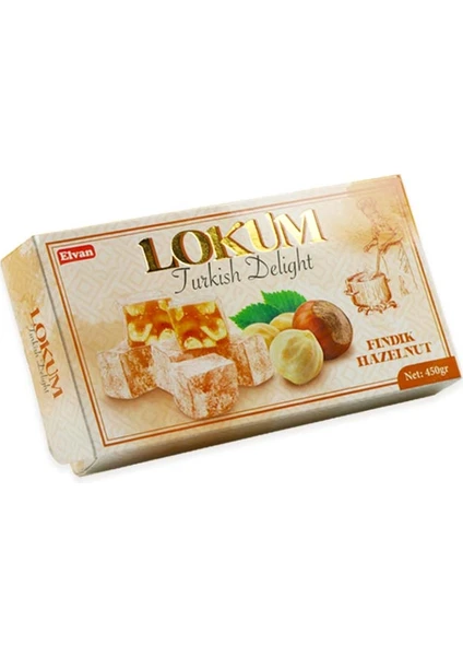 Fındıklı Lokum 450 Gr. (1 Paket)