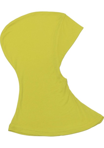 Eşarp Boyun Kapağı Yumuşak Kapaklar Altındaki Kadınlar Islami Kemik Kaput Şapkası Iç Hijab Sarı (Yurt Dışından)