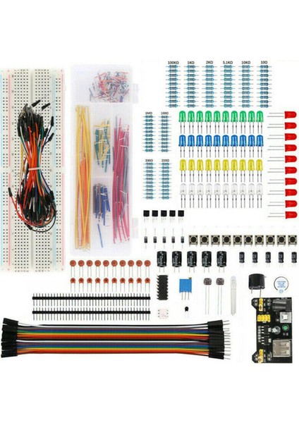 Elektronik Bileşen Çeşitleri S S Indüktörler S Transistörler Potansiyometre LED 830 Adet (Yurt Dışından)