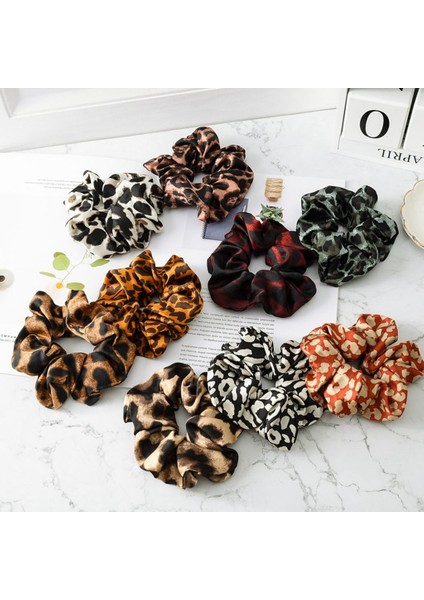 9x Lady Leopar Saç Scrunchies Kauçuk Saç Bant Gerilebilir Saç Bağları (Yurt Dışından) fiyatları