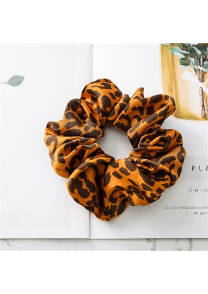 9x Lady Leopar Saç Scrunchies Kauçuk Saç Bant Gerilebilir Saç Bağları (Yurt Dışından) modelleri