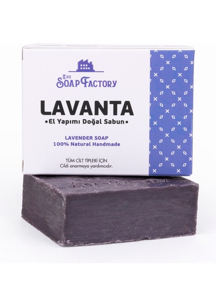 Klasik Seri El Yapımı Lavanta Sabunu 110 g - Vegan - Lüks - Bütün Cilt Tipleri İçin - Geleneksel Kaynatma Yöntemi - Üstün Cilt Bakımı - Bitkisel