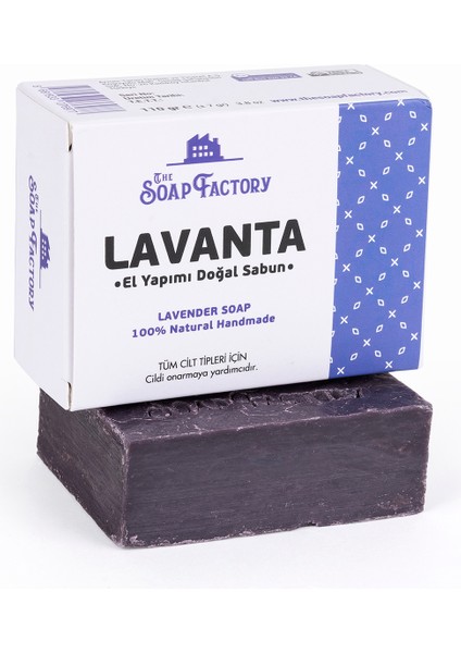 Klasik Seri El Yapımı Lavanta Sabunu 110 g - Vegan - Lüks - Bütün Cilt Tipleri İçin - Geleneksel Kaynatma Yöntemi - Üstün Cilt Bakımı - Bitkisel