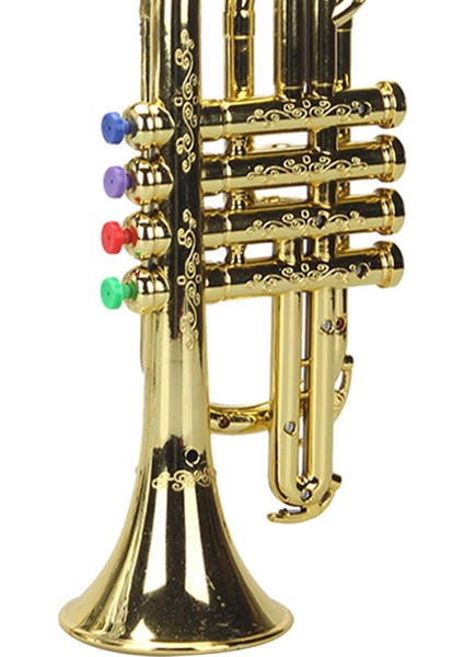 Trompet Oyuncak Mini Müzik Aletleri Okul Öncesi Çağlar Için 3+ Çocuk 4 Ton Altın (Yurt Dışından) fiyatları