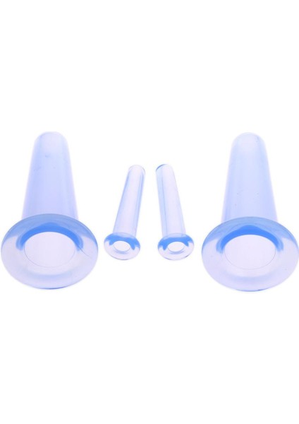 4 Adet Yüz Vakum Silikon Masajı Çukurluğu Seti Yüz Göz Kupaları ve Saklama Çantası Mavi (Yurt Dışından) modelleri