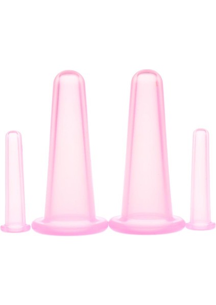Set 4x Silikon Kaldırma Masaj Cuping Set Masaj Yüz Boyun Pembesi (Yurt Dışından) indirimleri