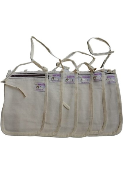 6 Adet Develi Kalın Hamam Kesesi Banyo Çeyizlik Kese Kir Kesesi