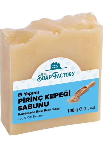 İpek Seri El Yapımı Pirinç Kepeği Sabunu 100 g - Vegan - Lüks - Çevre Dostu - Bütün Cilt Tiplerine Uygun - Soğuk Sıkım - Üstün Cilt Bakımı - Bitkisel