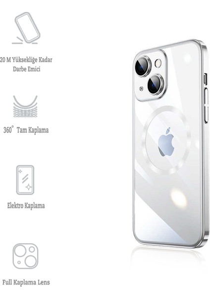 iphone 14 Kılıf Kamera Korumalı Magsafe Tam Koruyucu Kılıf