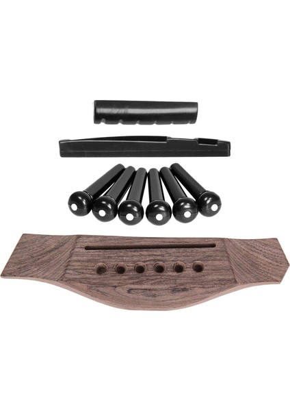 6string Ahşap Gitar Köprüsü Pimler Pegs Somun Edin (Yurt Dışından)