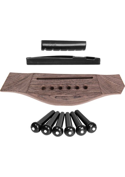 6string Ahşap Gitar Köprüsü Pimler Pegs Somun Edin (Yurt Dışından) fiyatları