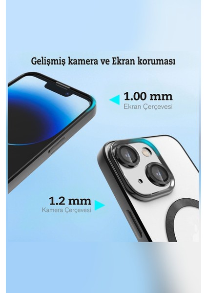 iphone 13 Pro Max Kılıf Kamera Korumalı Magsafe Tam Koruyucu Kılıf