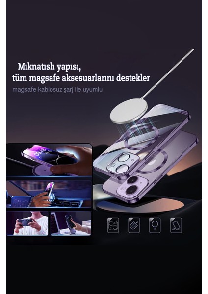 iphone 13 Pro Max Kılıf Kamera Korumalı Magsafe Tam Koruyucu Kılıf