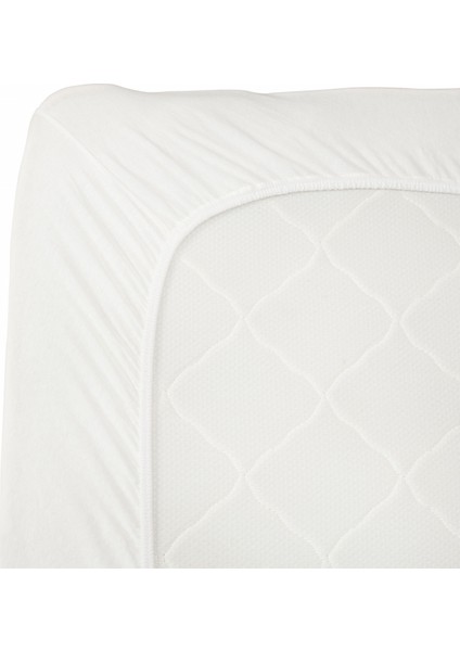 Penye Fitted Çarşaf Tek Kişilik Ekru 100X200+30 cm