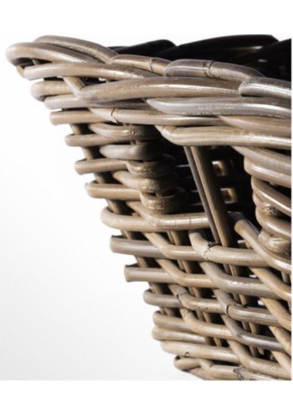 Rattan Sepet Ölçü 36X51X17 cm Meridyendukkan Gri Renk El Yapım Sepet,kutu,düzenleyici Rattan modelleri