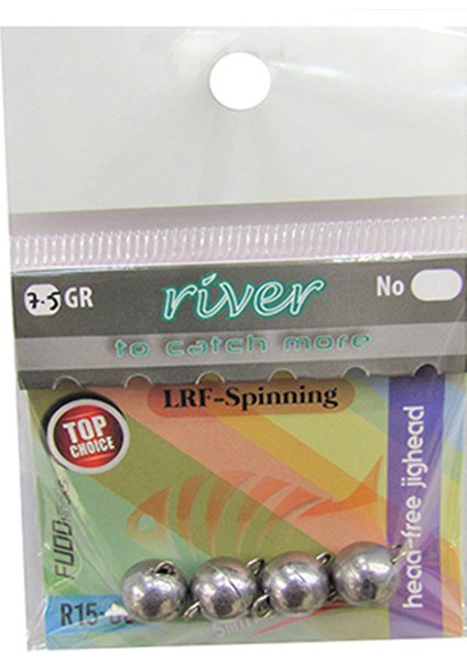 Hareketli Iğnesiz Jig Head Kurşunu 4 Parça - 5 gr