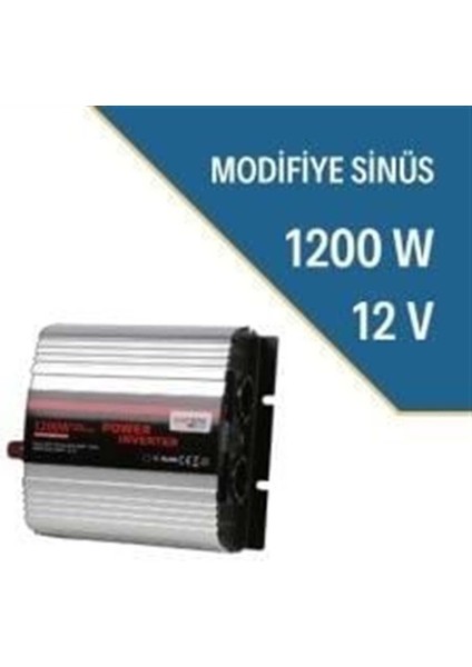 Invertör Carspa 1200 Watt 12 Volt Modifiye Sinüs