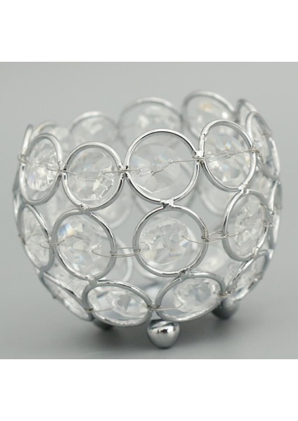 3 '' Bling Crystal Adtival Mum Tutucu Şamdan Ev Düğün Centerpieces 8cm (Yurt Dışından)
