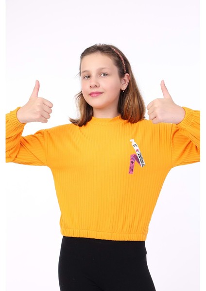 Toontoy Kız Çocuk Baskılı Sweatshirt