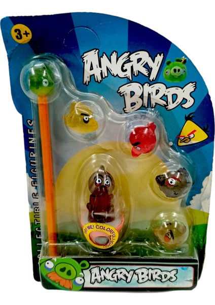 PopŞeker Angry Birds Mini Karakterler ve Kalem Süsleri Angry Birds Oyuncakları