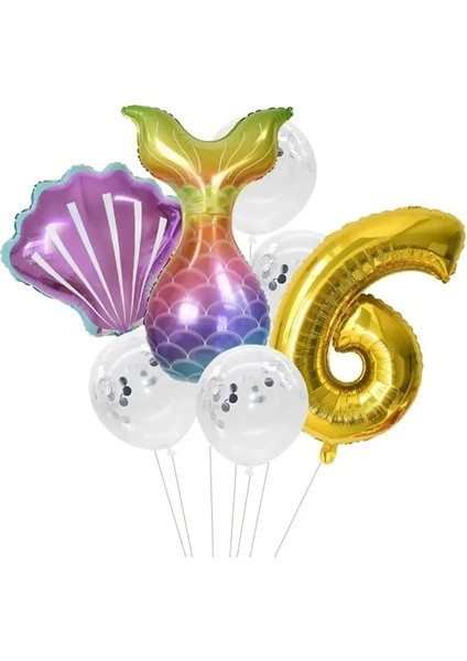 Deniz Kızı Balon Set 6