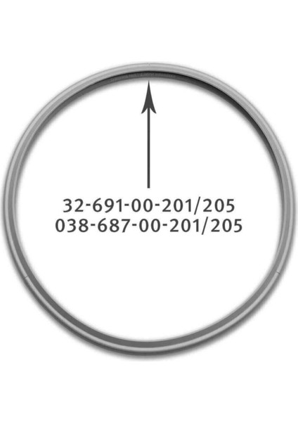 Eski Model Düdüklü Tencere Lastiği 26 cm