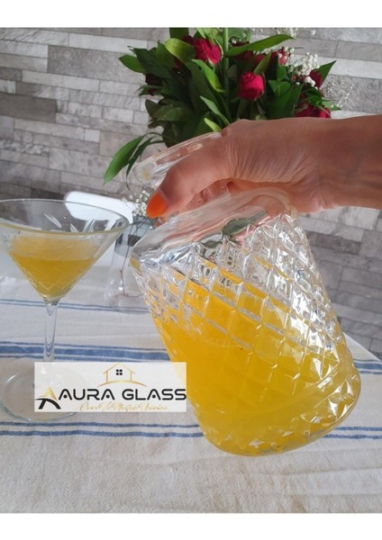 Aura Glass Kafes Model Karaf Su Meşrubat Şişesi fiyatları