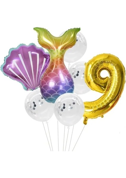 Deniz Kızı Balon Set 9
