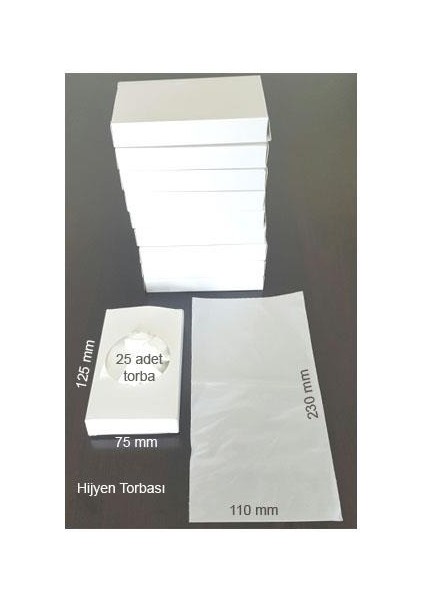 Otel Avm Tuvaletleri Için Hijyenik Ped Poşeti 10 Kutu 900447 fiyatları
