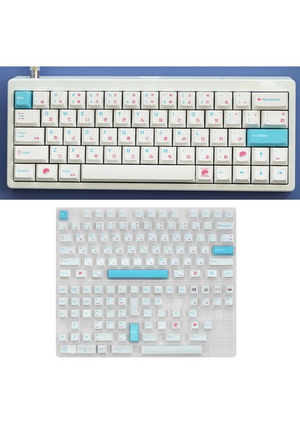 Minimalist Stil Ingilizce Düzeni Için 135 Keys Pbt Japon Anahtar Düzenleri (Yurt Dışından)